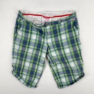 Vintage Y2k Victoria's Secret PINK Low Rise Bermuda Shorts Plaid 6 Medium Rare